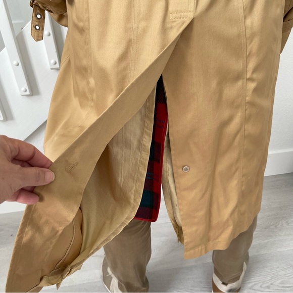 John Weitz Harbor Master Vtg 70’s Trench Coat w/ Removable Wool Lining Sz 44R - Picture 5 of 16